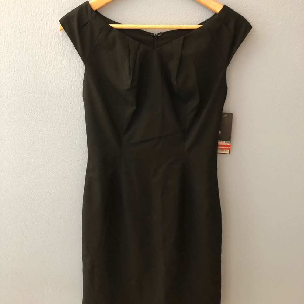 Structured black dress